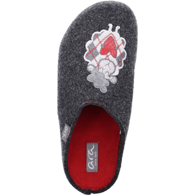 Grey Ara Shoes Cosy Anthracite Women's Slippers | ARA780NPG