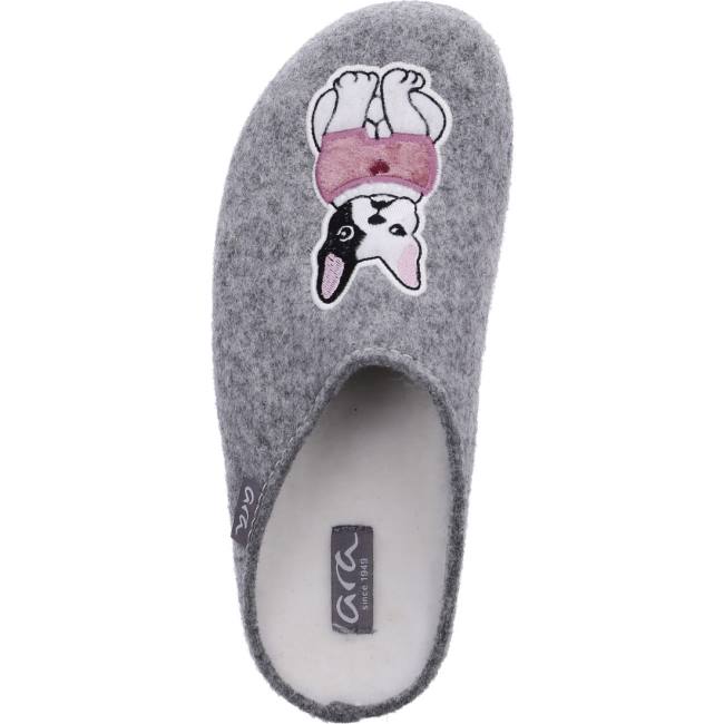 Grey Ara Shoes Cosy Women's Slippers | ARA851MVG