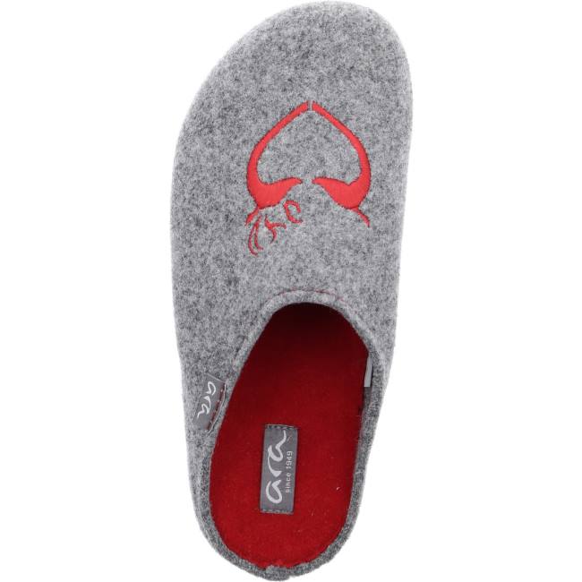 Grey Ara Shoes Cosy Women's Slippers | ARA945SQZ