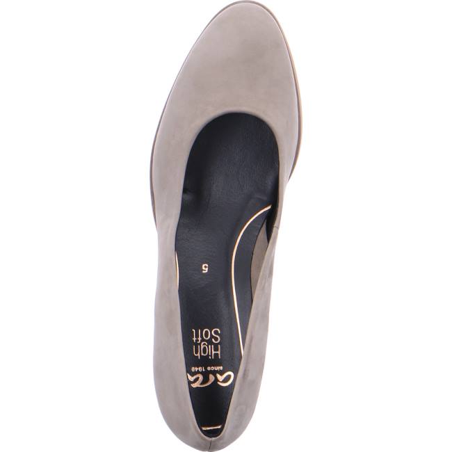 Grey Ara Shoes Court Shoes Orly Taupe Women's Pumps | ARA604UVE