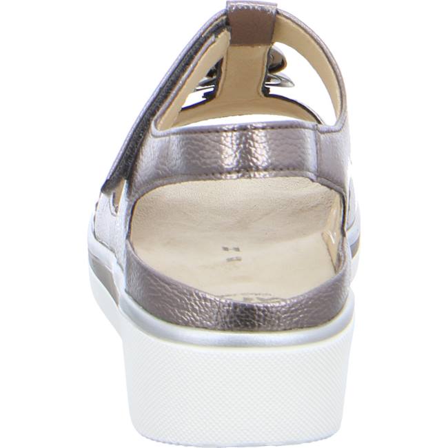 Grey Ara Shoes Courtyard Women's Sandals | ARA509NTX