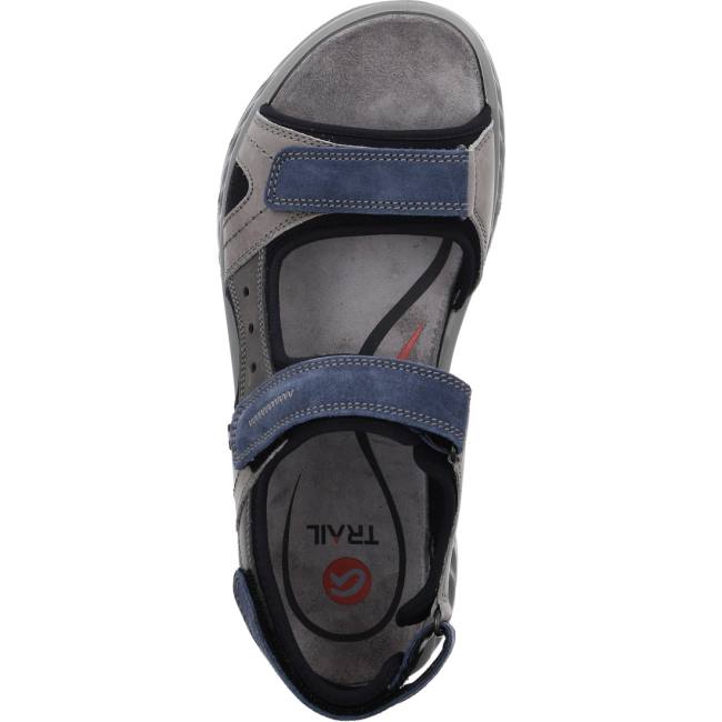 Grey Ara Shoes Elias Men's Sandals | ARA396YQM