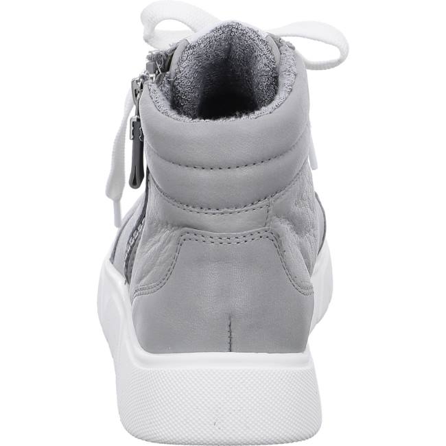 Grey Ara Shoes High Top Rom-sport Oyster Women's Sneakers | ARA476OPE