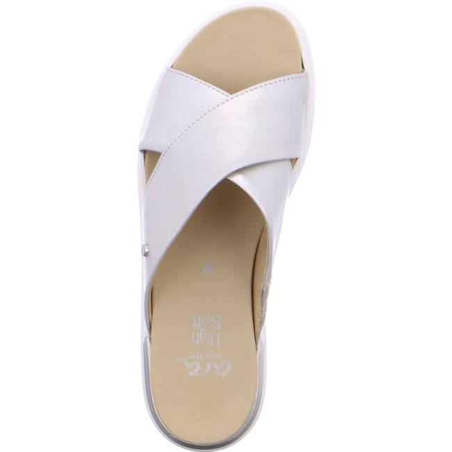 Grey Ara Shoes Ibiza Gold Women's Mules | ARA437WZF