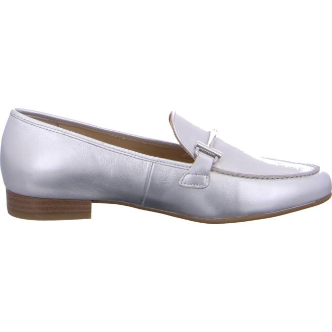 Grey Ara Shoes Kent Gold Women's Loafers | ARA478PFS