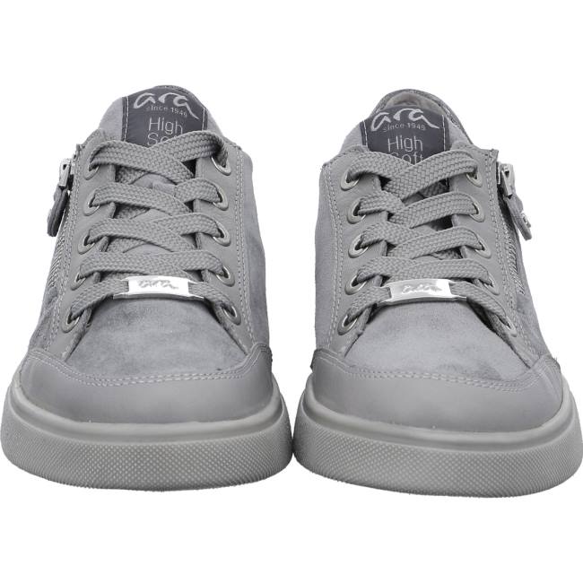 Grey Ara Shoes Lace-ups Rom-sport Oyster Women's Sneakers | ARA396KUS