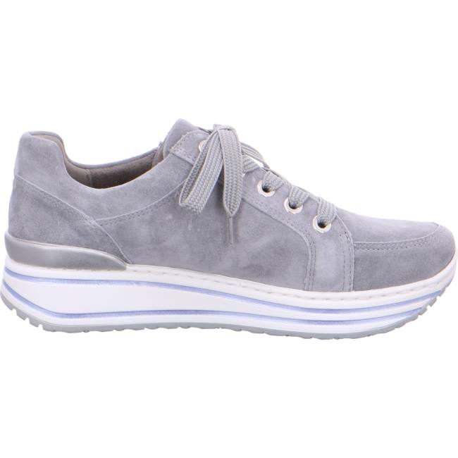 Grey Ara Shoes Lace-ups Sapporo Oyster Women's Sneakers | ARA251UHV