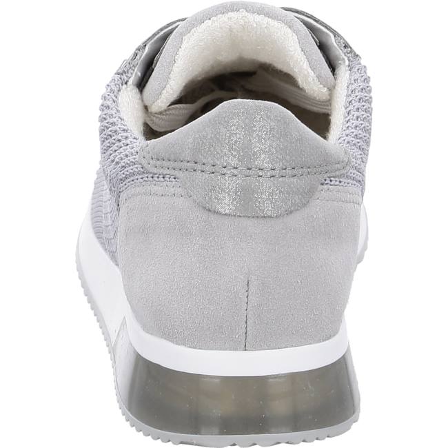 Grey Ara Shoes Lissabon Pebble Oyster Women's Sneakers | ARA879KVM