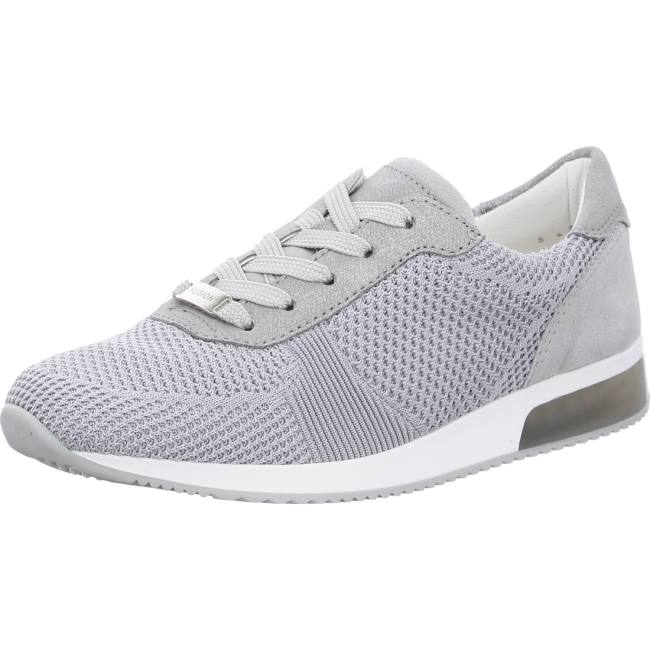 Grey Ara Shoes Lissabon Pebble Oyster Women\'s Sneakers | ARA879KVM