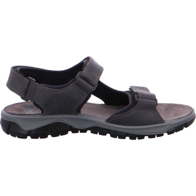 Grey Ara Shoes Lucca Grigio Men's Sandals | ARA093PUZ