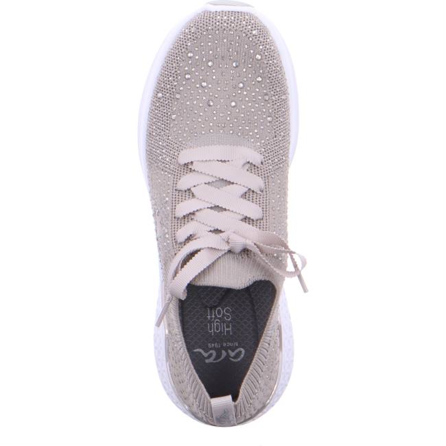 Grey Ara Shoes Maya Oyster Women's Sneakers | ARA720SCJ