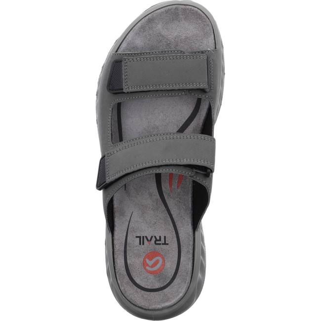 Grey Ara Shoes Mules Elias Men's Sandals | ARA178ZSN