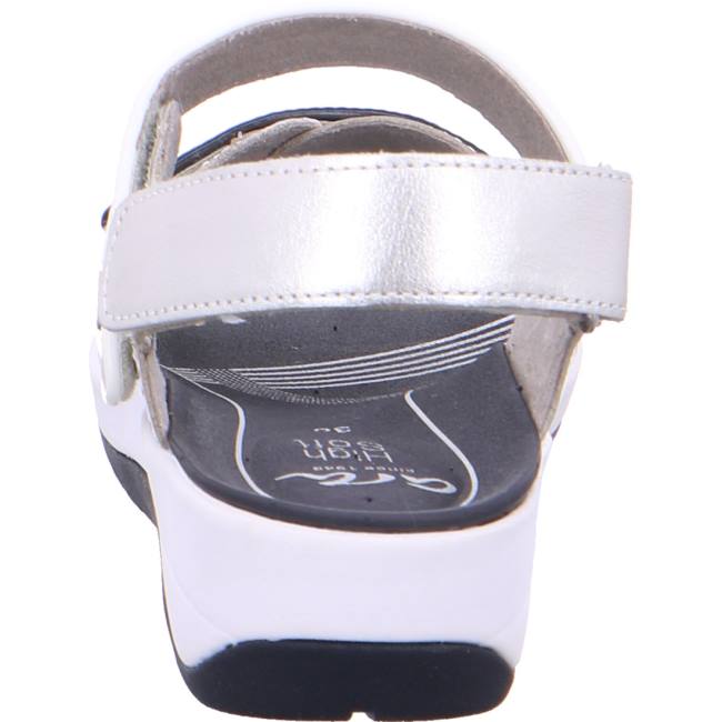 Grey Ara Shoes Napoli Silver Women's Sandals | ARA748VDX