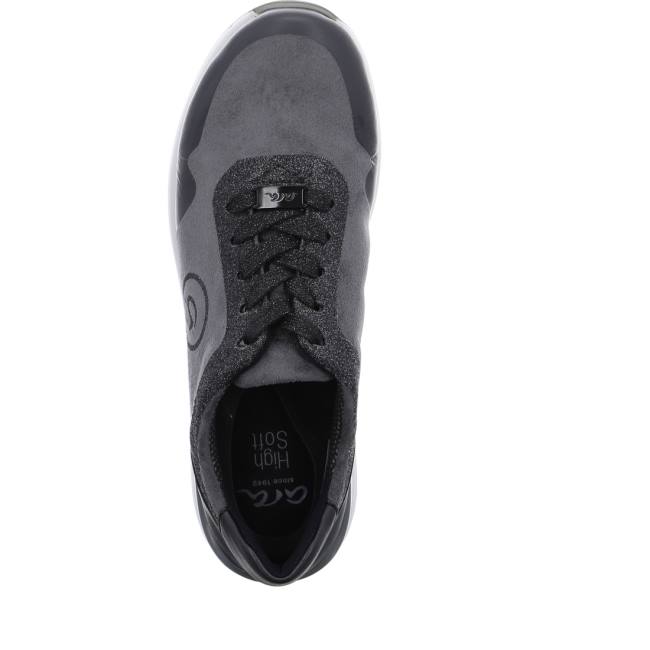 Grey Ara Shoes Nblack/Crow Women's Sneakers | ARA938UZA