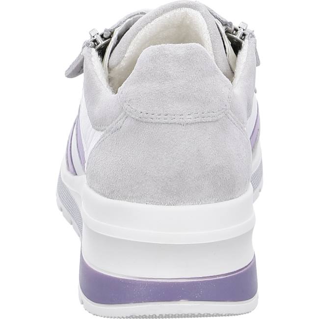 Grey Ara Shoes Neapel Pebble, Lavender, Women's Sneakers | ARA732PZQ