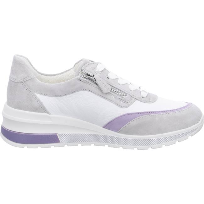 Grey Ara Shoes Neapel Pebble, Lavender, Women's Sneakers | ARA732PZQ