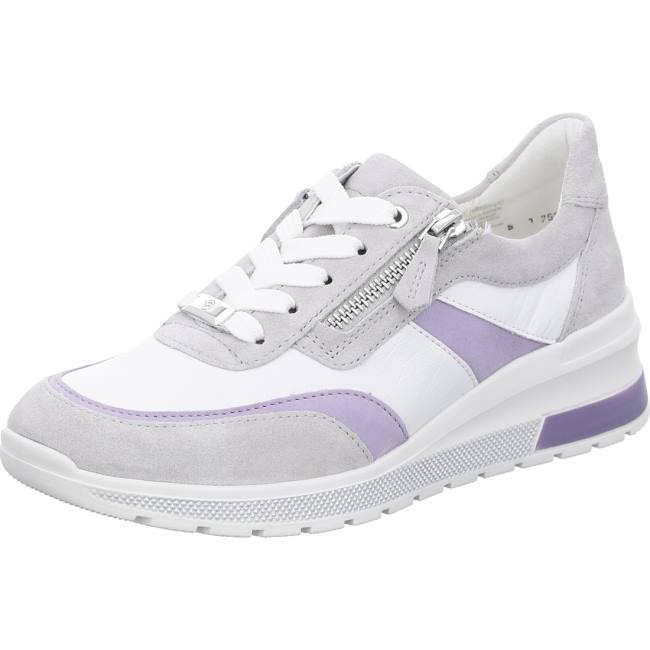 Grey Ara Shoes Neapel Pebble, Lavender, Women\'s Sneakers | ARA732PZQ