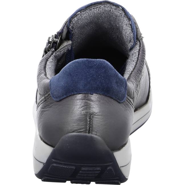 Grey Ara Shoes Osaka Anthracite Women's Sneakers | ARA714NSV