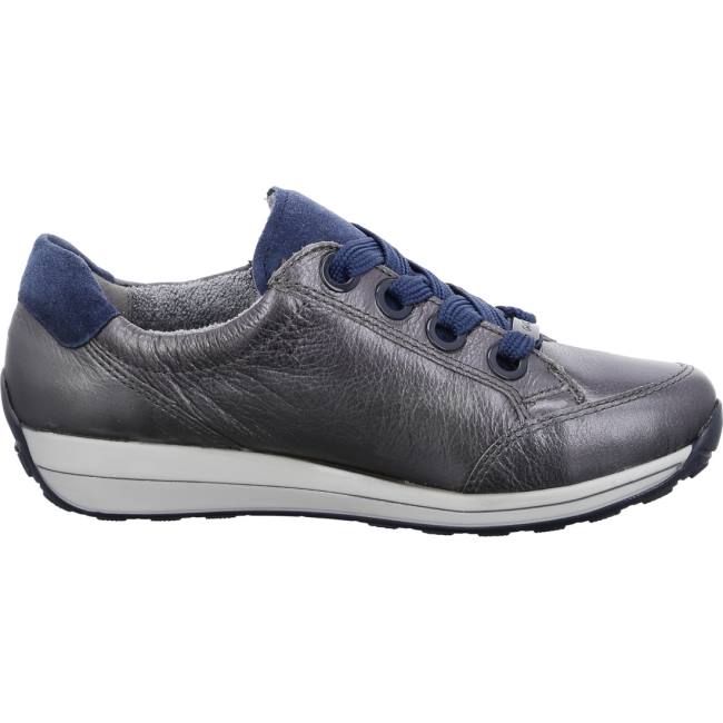 Grey Ara Shoes Osaka Anthracite Women's Sneakers | ARA714NSV