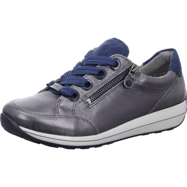 Grey Ara Shoes Osaka Anthracite Women\'s Sneakers | ARA714NSV