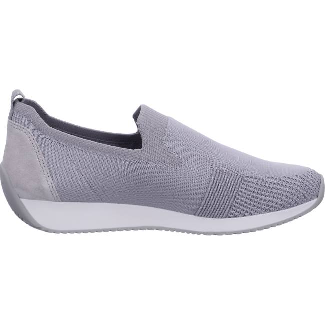 Grey Ara Shoes Slip-ons Lissabon Pebble Women's Loafers | ARA132PZS