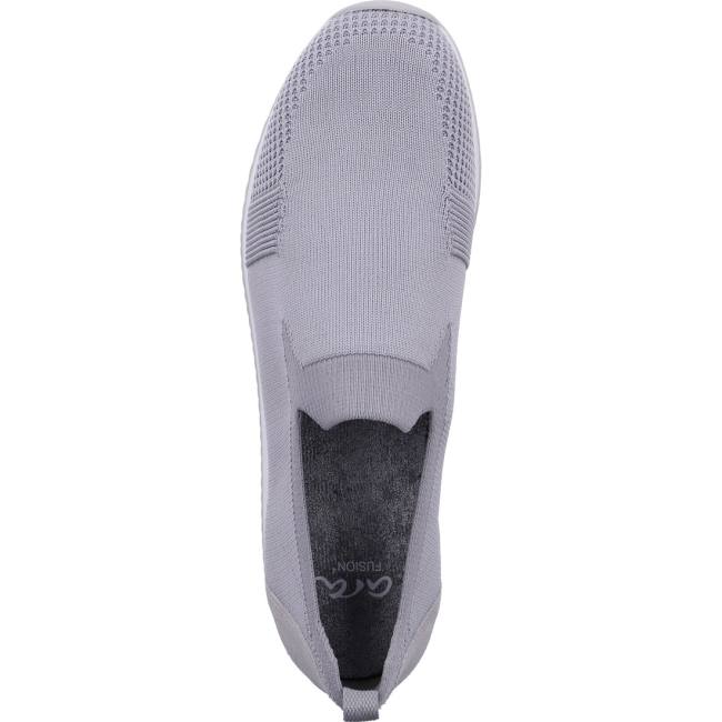 Grey Ara Shoes Slip-ons Lissabon Pebble Women's Loafers | ARA132PZS