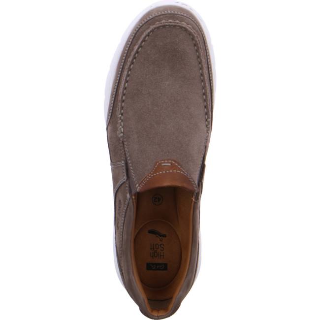 Grey Ara Shoes Slip-ons Sario Men's Loafers | ARA793SQL