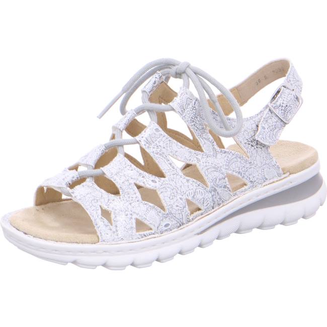 Grey Ara Shoes Tampa Silver Women\'s Sandals | ARA279PQW