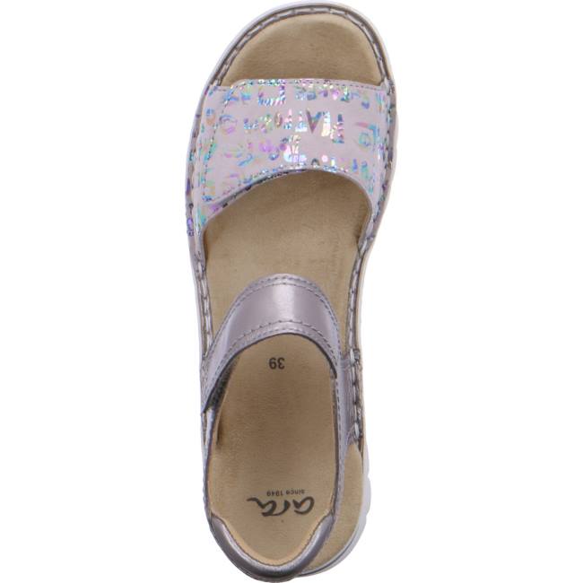 Grey Ara Shoes Tampa Silver-grey Women's Sandals | ARA537AVW