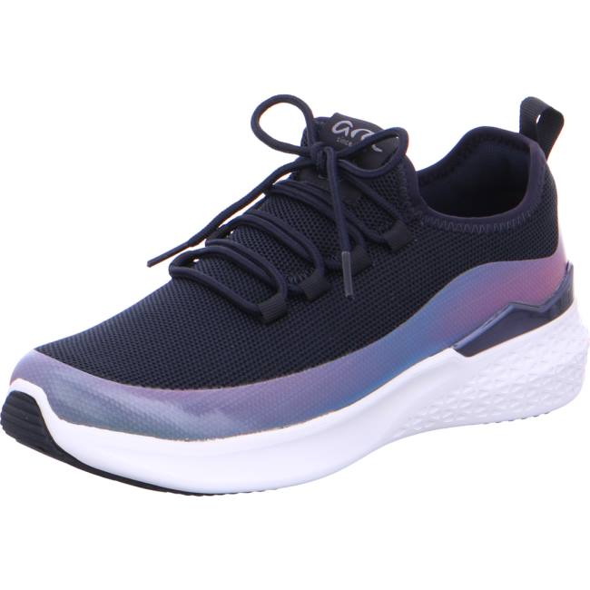 Navy / White Ara Shoes Maya Rainbow Women\'s Sneakers | ARA839NGB