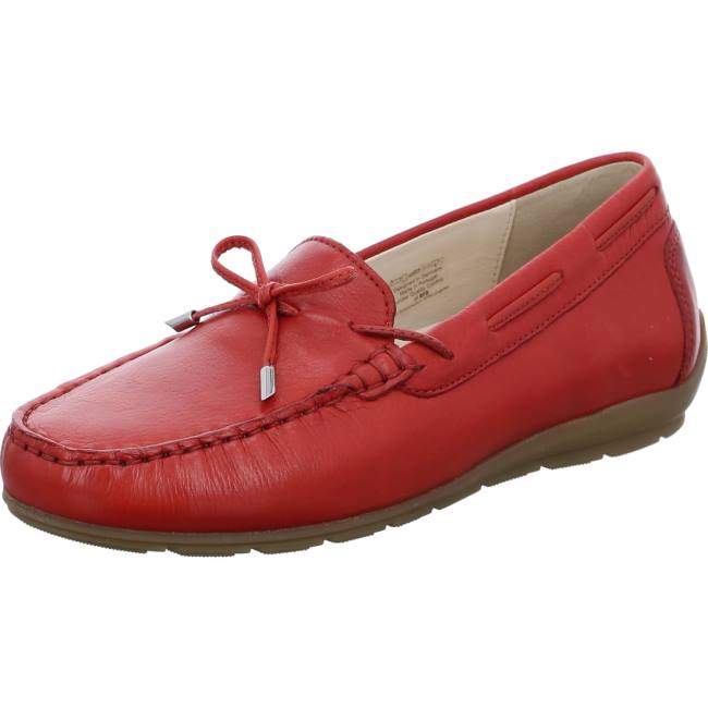 Red Ara Shoes Alabama Flame Women\'s Loafers | ARA192XZW