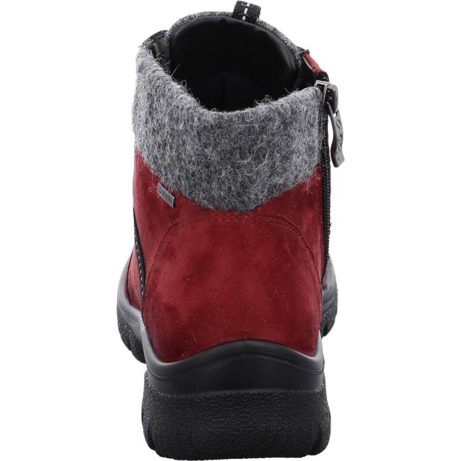 Red Ara Shoes Ankle Saas-fee Ruby Women's Boots | ARA421DIB