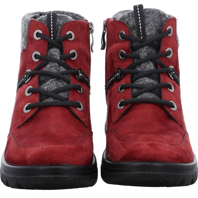 Red Ara Shoes Ankle Saas-fee Ruby Women's Boots | ARA421DIB