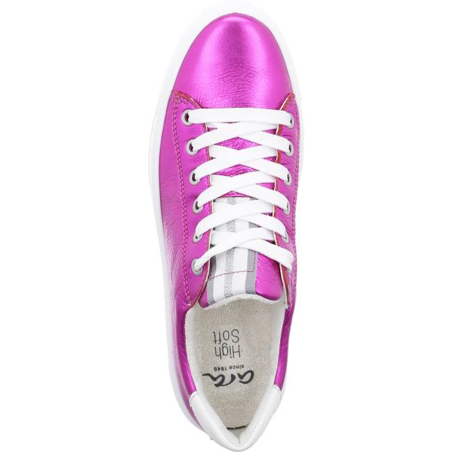 Red Ara Shoes Courtyard Pink Women's Sneakers | ARA970HZV