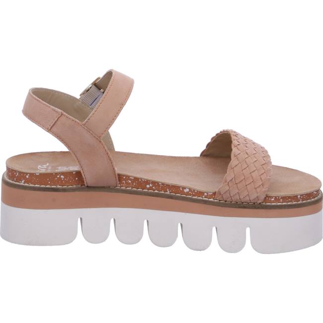 Red Ara Shoes Florenz Peach Women's Sandals | ARA321QLT