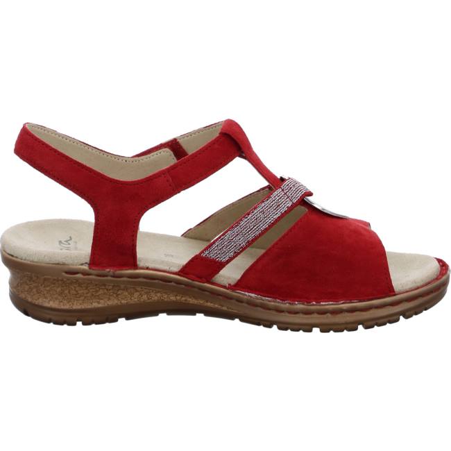 Red Ara Shoes Hawaii Flame Women's Sandals | ARA861XMY