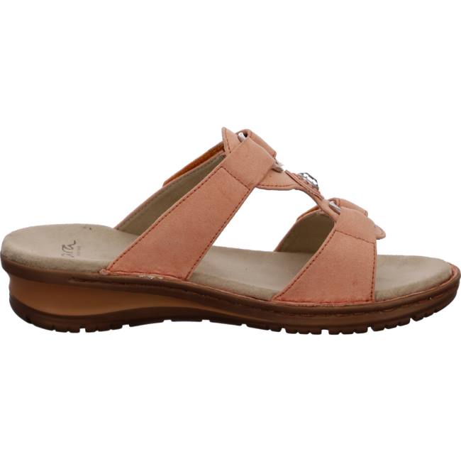 Red Ara Shoes Hawaii Peach Women's Mules | ARA361UDL