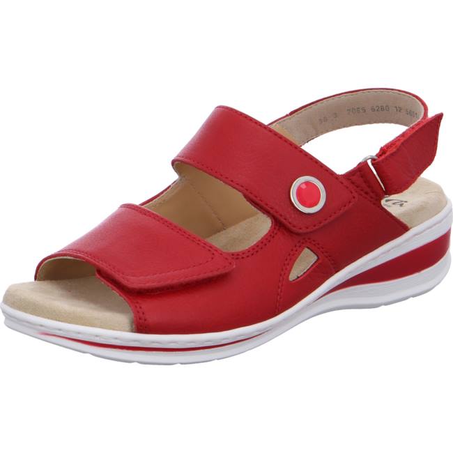 Red Ara Shoes Korfu Women\'s Sandals | ARA640DVW