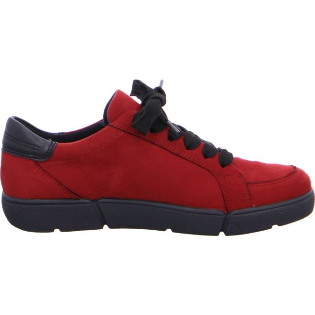 Red Ara Shoes Lace-ups Rom Women's Sneakers | ARA693MIL