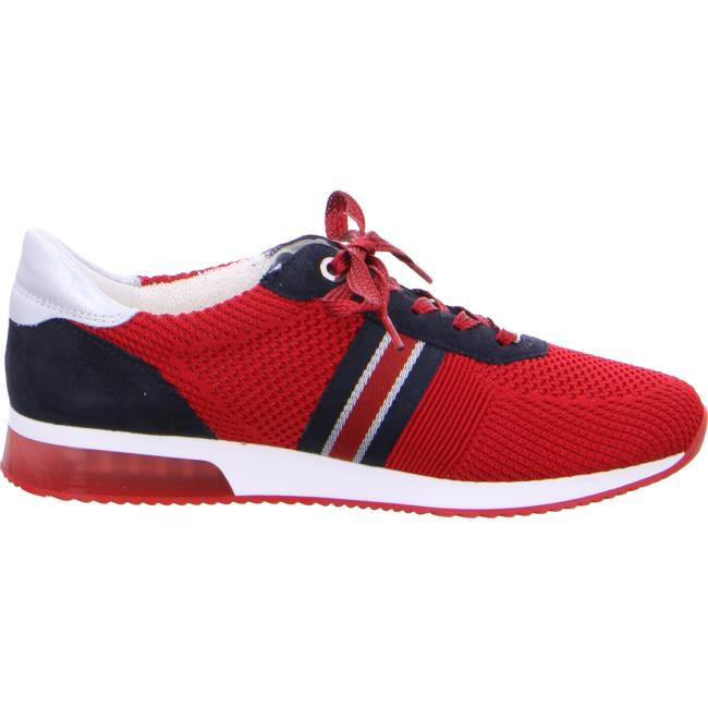 Red Ara Shoes Lissabon Women's Sneakers | ARA584PTA