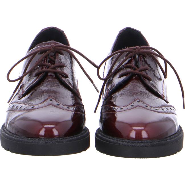 Red Ara Shoes Manchester Women's Lace Up Shoes | ARA251VXK