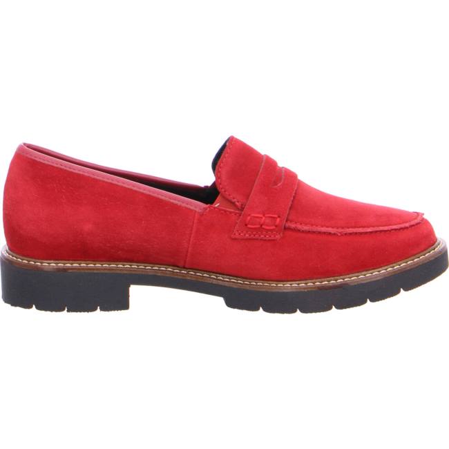 Red Ara Shoes Manchester Women's Loafers | ARA354ZOM