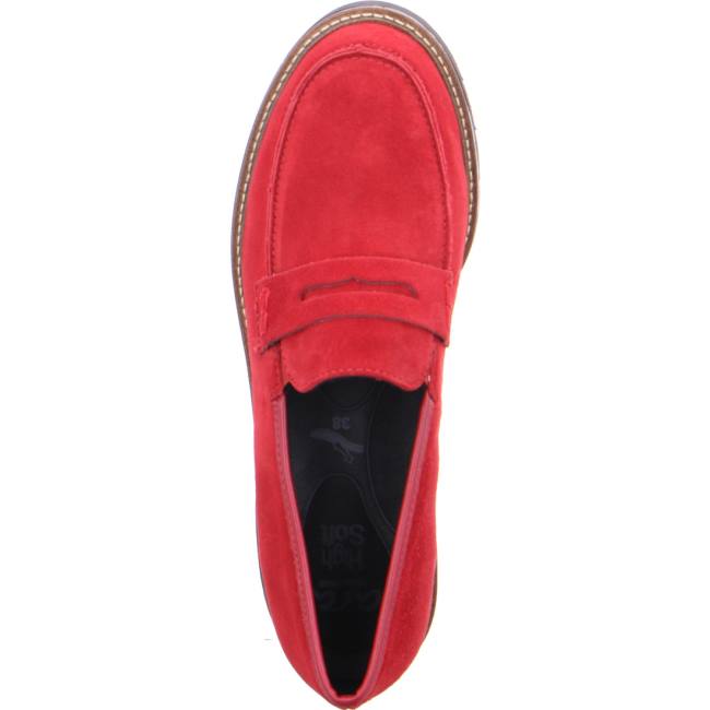 Red Ara Shoes Manchester Women's Loafers | ARA354ZOM