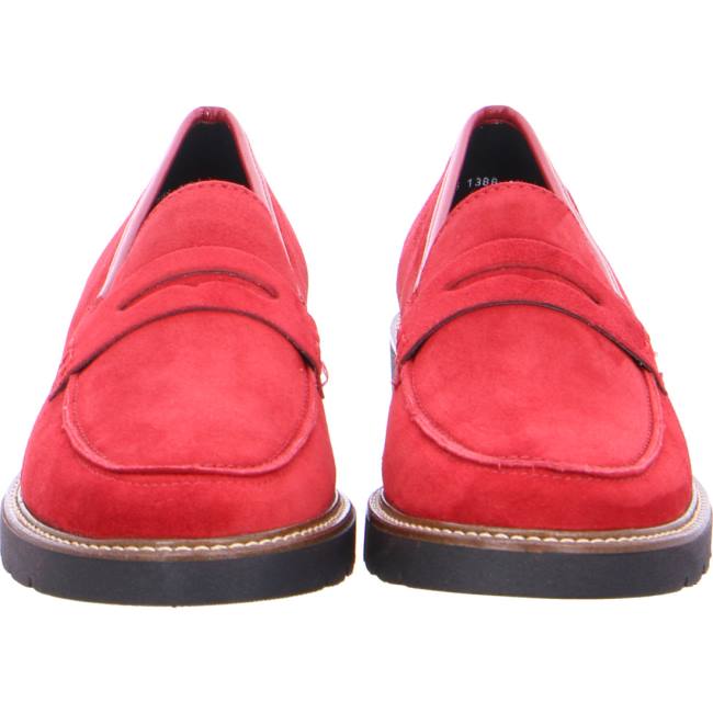 Red Ara Shoes Manchester Women's Loafers | ARA354ZOM