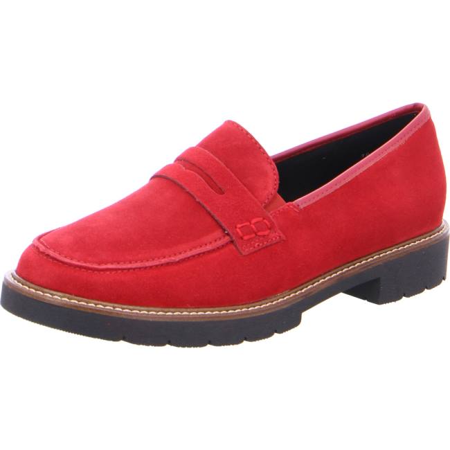 Red Ara Shoes Manchester Women\'s Loafers | ARA354ZOM