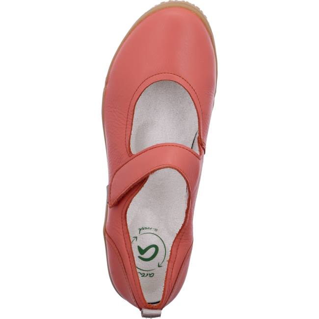 Red Ara Shoes Nature Step Orange Women's Loafers | ARA914WEM