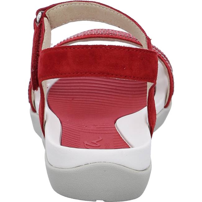 Red Ara Shoes Nepal Campari Women's Sandals | ARA243OQS