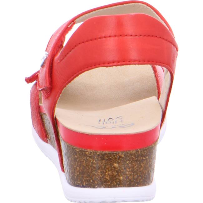 Red Ara Shoes Norderney Flame Women's Sandals | ARA205MFJ