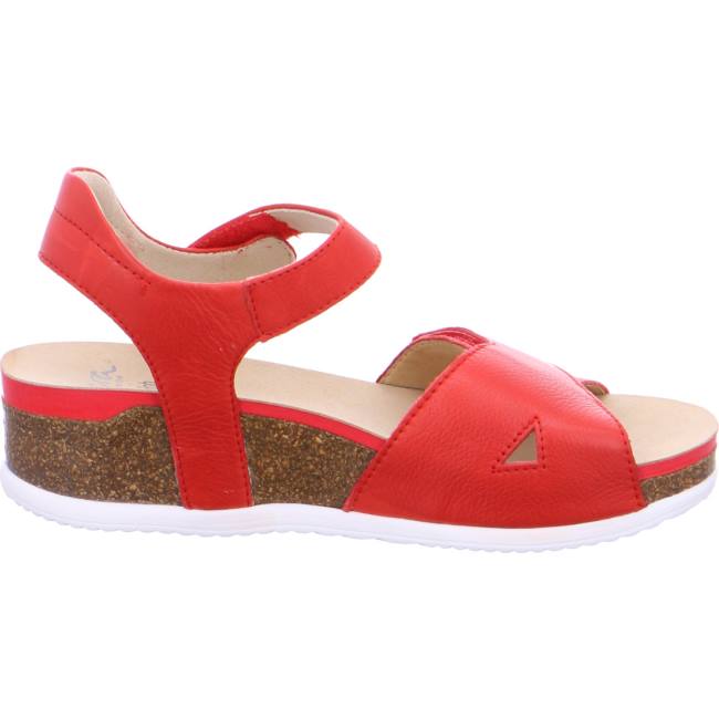 Red Ara Shoes Norderney Flame Women's Sandals | ARA205MFJ