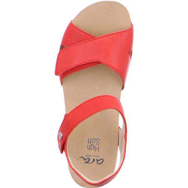 Red Ara Shoes Norderney Flame Women's Sandals | ARA205MFJ